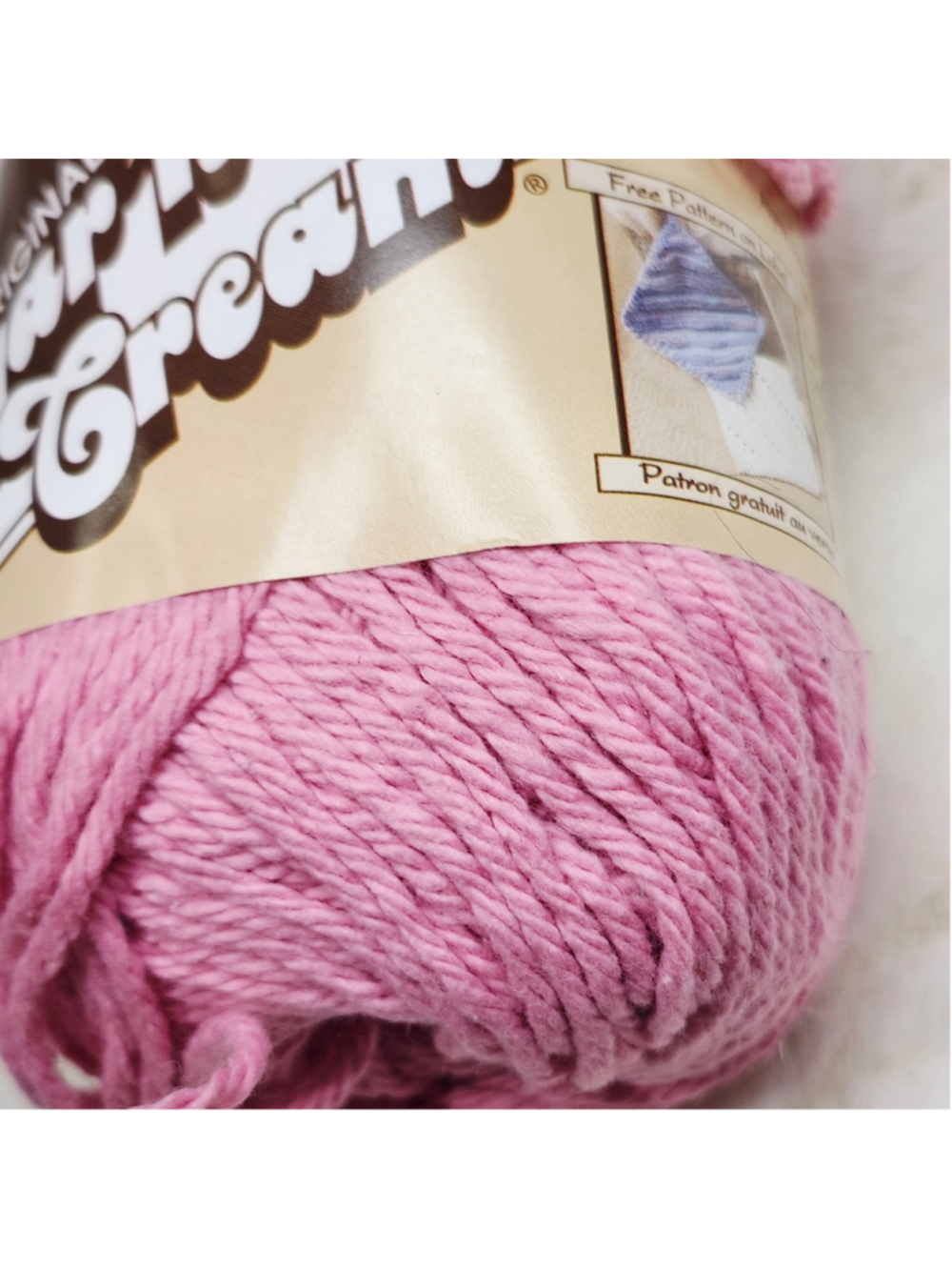 Sugar'N Cream Yarn - Rose Pink 120 yards 2.5 oz - Picture 2 of 5